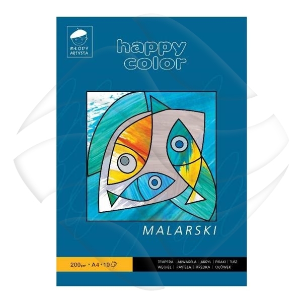 Blok Malarski Młody Artysta A4 10ark. 200g /Happy Color