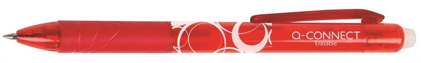 Długopis Automatyczny Q-Connect  10mm Wymazywalny Czerwony
