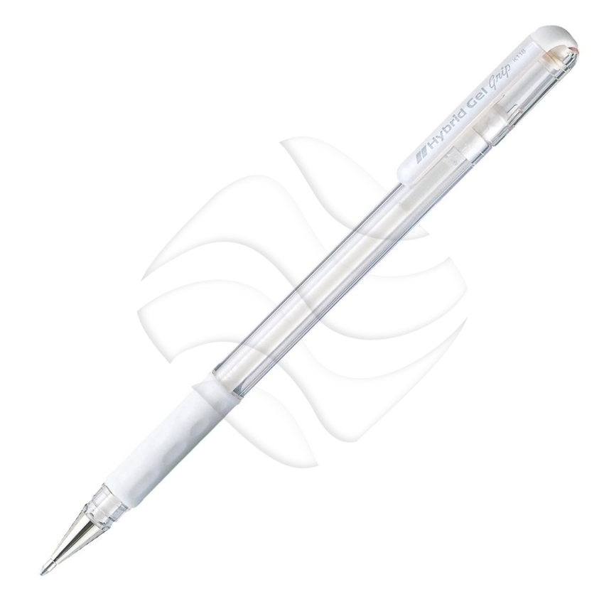 Długopis Żelowy Hybrid Gel Grip 0,6mm K118-LW Biały /Pentel