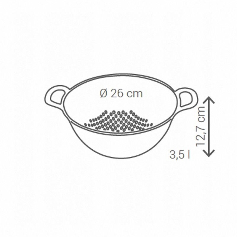 Durszlak 3,5l Okrągły Sandi Zielony /Mintra