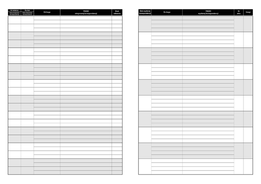 Dziennik Korespondencji A4 Offset 701-A /MiP