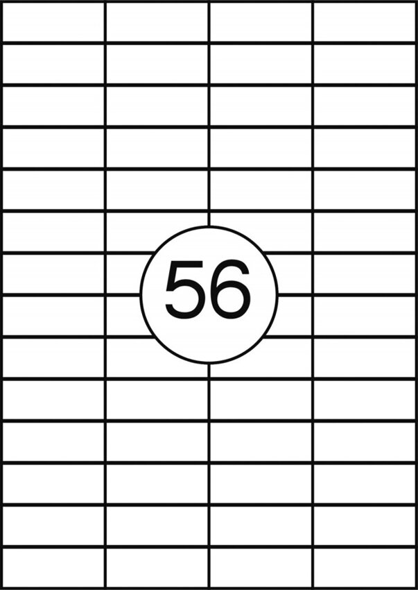 Etykiety Samoprzylepne 52,5x21mm  /Office Products