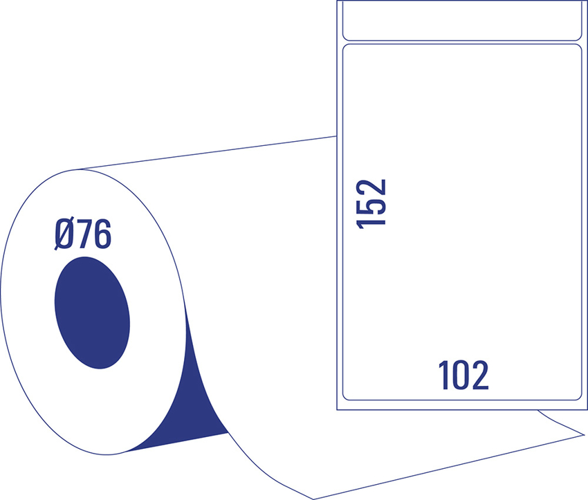 Etykiety Wysyłkowe Do Termodruku 102x152 mm 1 Rolka/750 szt. Białe Avery TT8050-76