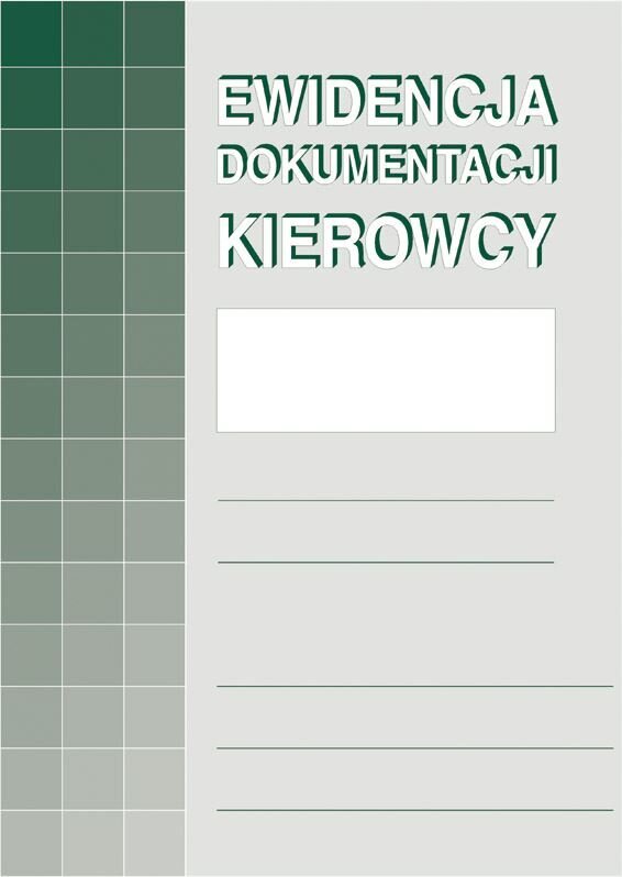 Ewidencja Dokumentacji Kierowcy A4 Offset 823-1 /MiP