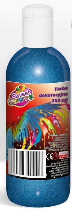Farba Plakatowa 250ml Metaliczna Niebieska Sweet Colours / Otocki