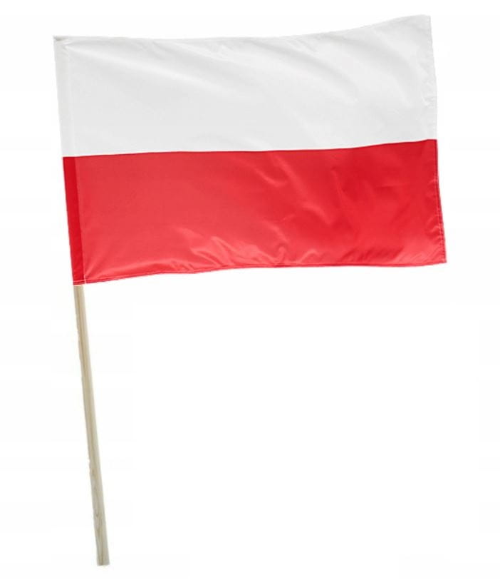 Flaga Polski 75x120cm z Tunelem