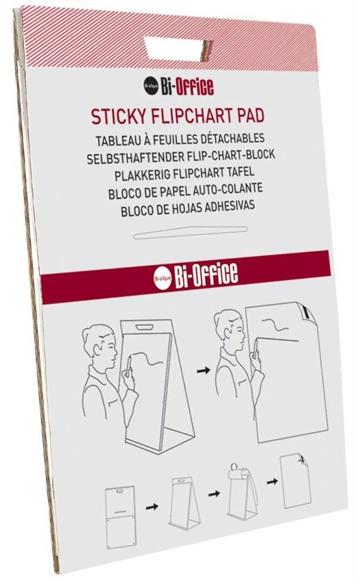 Flipchart-Blok Bi-Office Samoprzylepny 50X585Cm Gładki