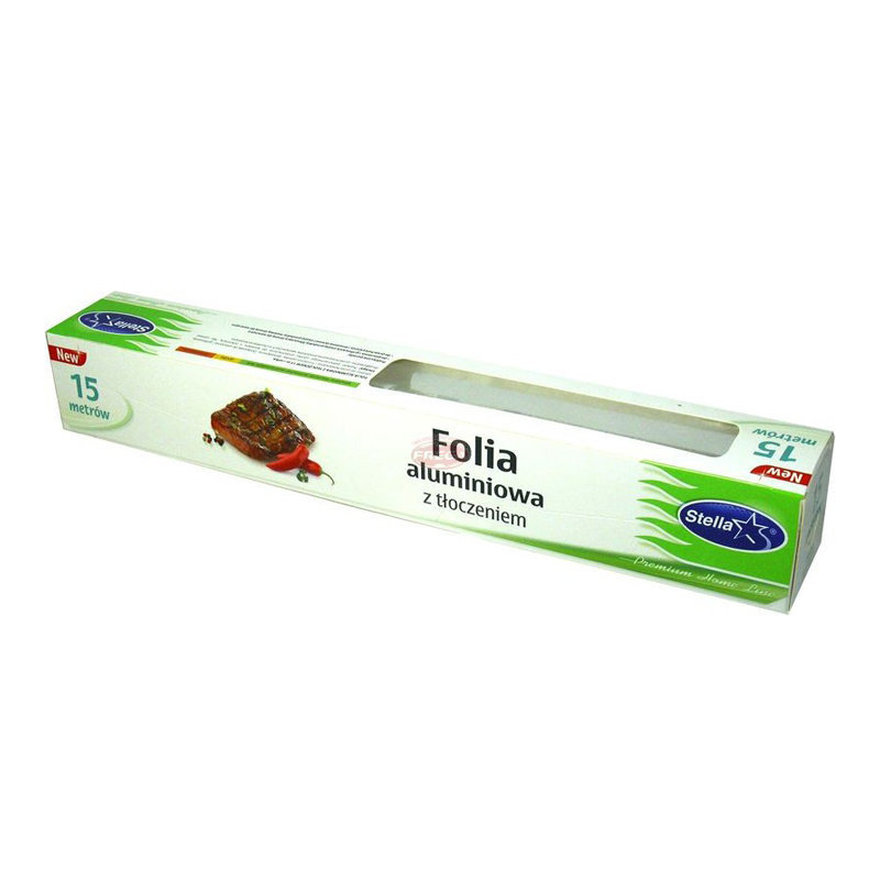Folia Aluminiowa z Tłoczeniem 15m box /Stella