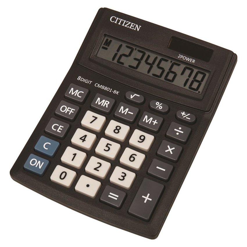 Kalkulator Biurowy Citizen Cmb801-Bk Business Line 8-Cyfrowy 137X102mm Czarny