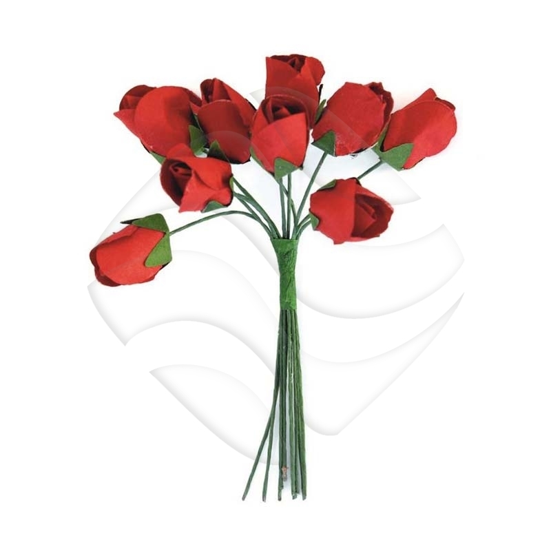 Kwiaty Papierowe Bukiet Tulipany (252002) A'10 Czerwony /Argo