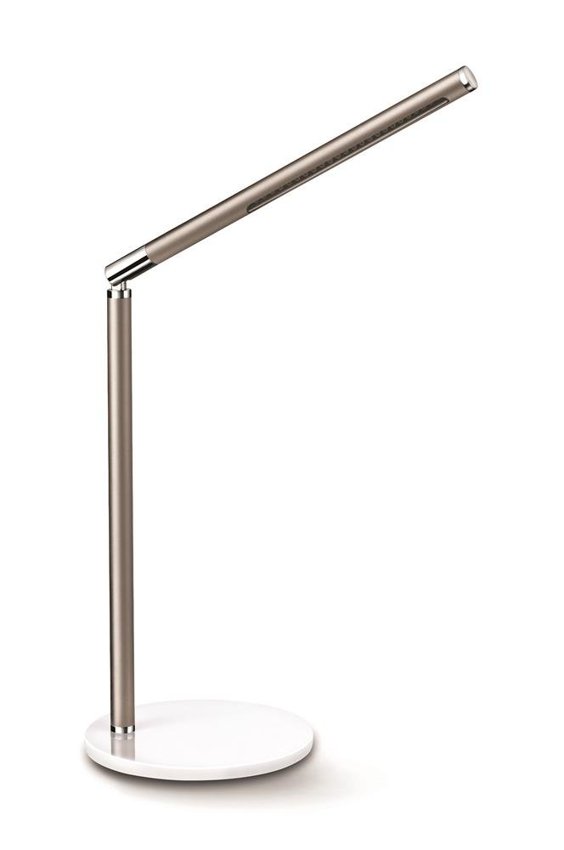 Lampka na biurko CEP CLED-100 3W ze ściemniaczem beżowo-biała