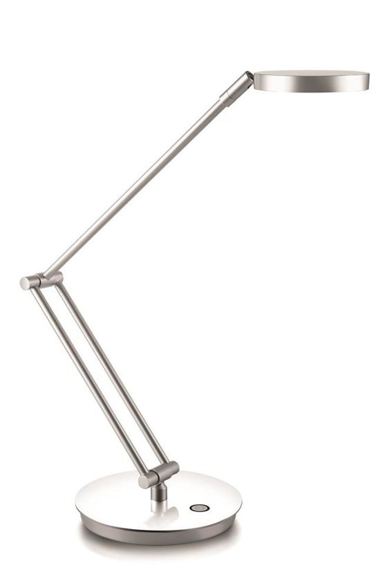 Lampka na biurko CEP CLED-400 75W ze ściemniaczem srebrno-biała