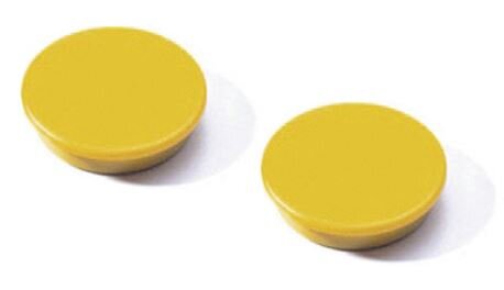 Magnesy Do Tablic 37mm 2szt. Żółty /Durable 470404