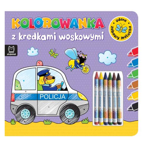 Malowanka 240x220 Policja + Kredki Woskowe 6kol. /Aksjomat