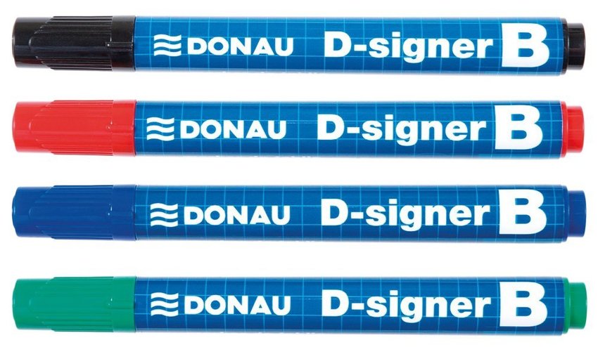 Marker Do Tablic Donau D-Signer B Okrągły 2-4mm (Linia) Czerwony