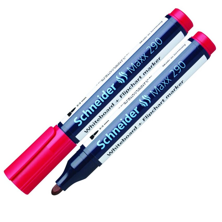 Marker Do Tablic Schneider Maxx 290 Okrągły 2-3 mm Czerwony