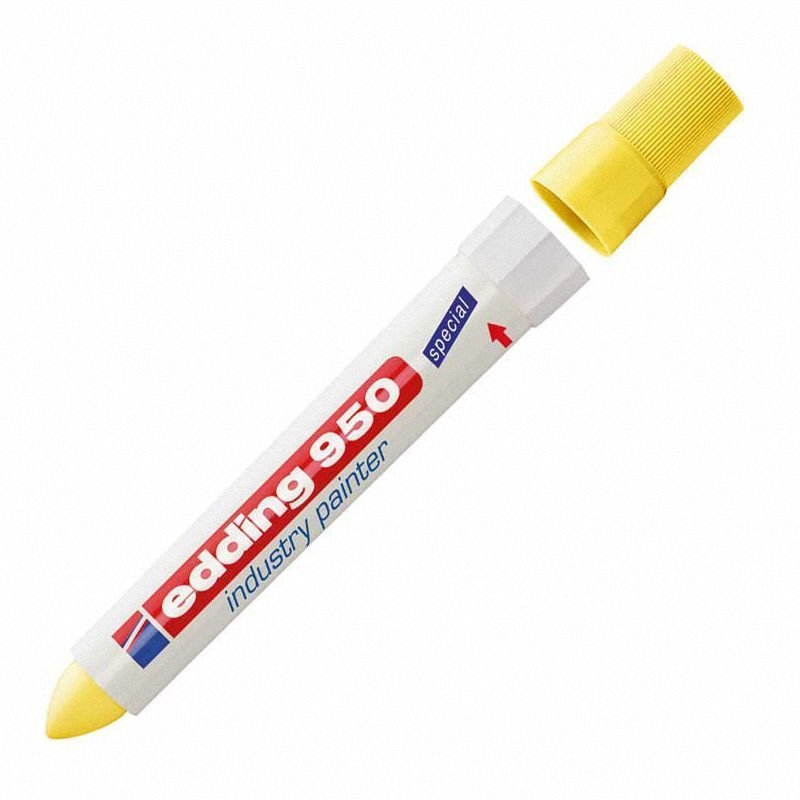 Marker Przemysłowy Edding 950 Farba w Paście 10mm Żółty /Edding