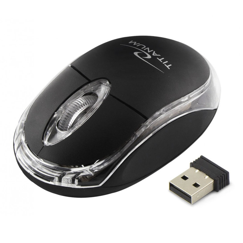 Mysz Bezprzewodowa USB Titanum Condor TM120K Czarna