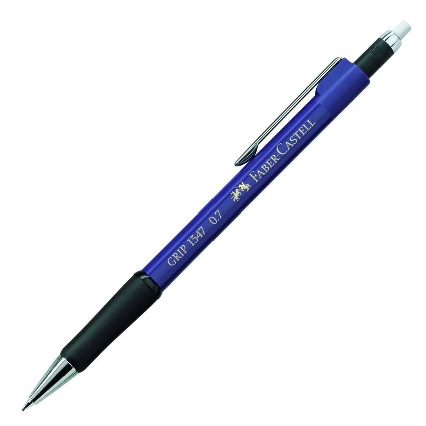 Ołówek Automatyczny Grip 1347 0,7mm Niebieski Metaliczny Faber-Castell