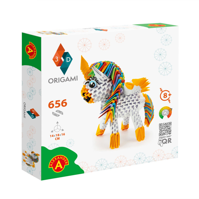 Origami Jednorożec 3D 656el Pudełko /Alexander