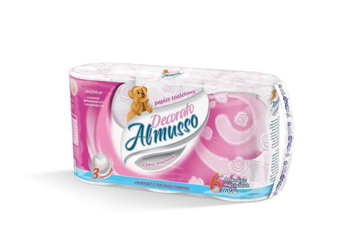 Papier Toaletowy A'6 Decorato Różowy /Almusso