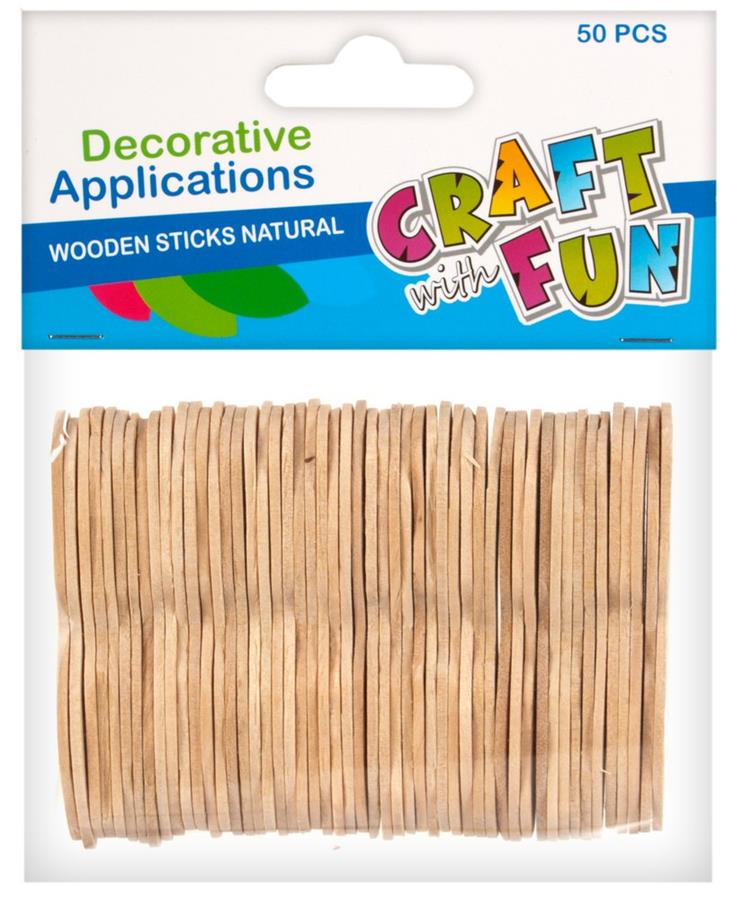 Patyczki drewniane dekoracyjne  /Craft With Fun 402514