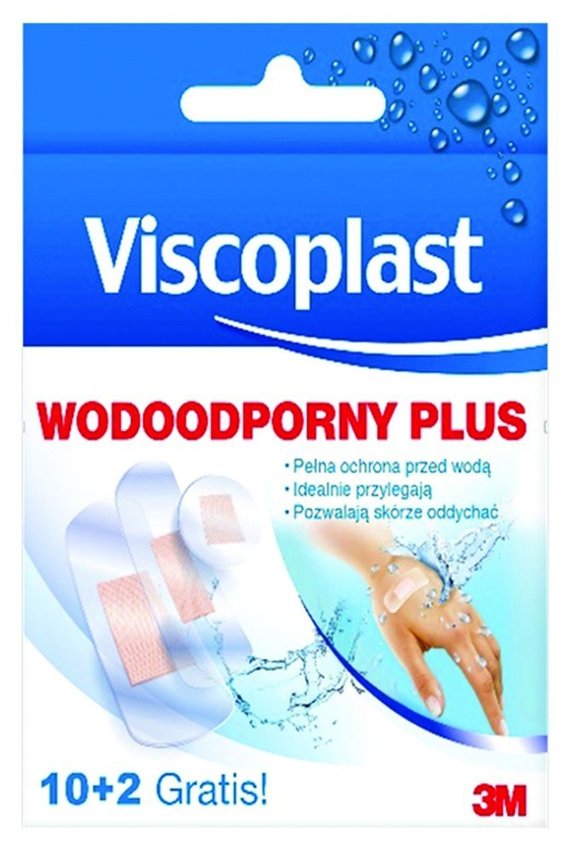 Plaster Wodoodporny Viscoplast Plus 10Szt.+2Szt.Gratis