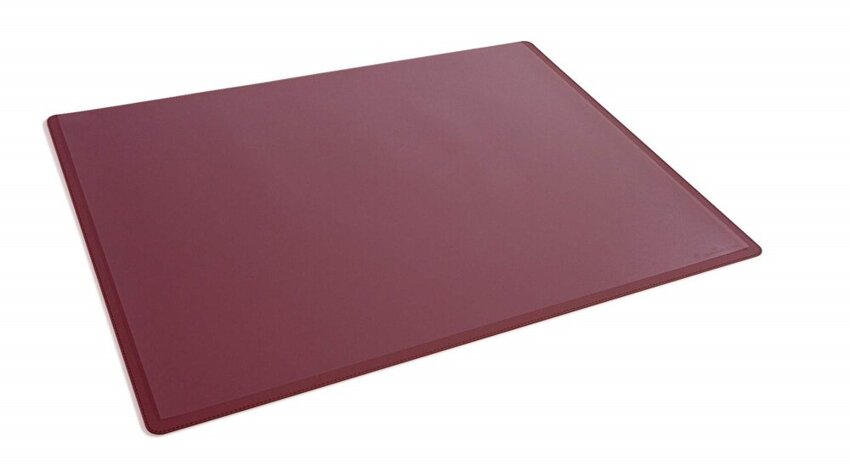 Podkład na biurko 530x400 mm z przezroczystą nakładką PP czerwony / Durable