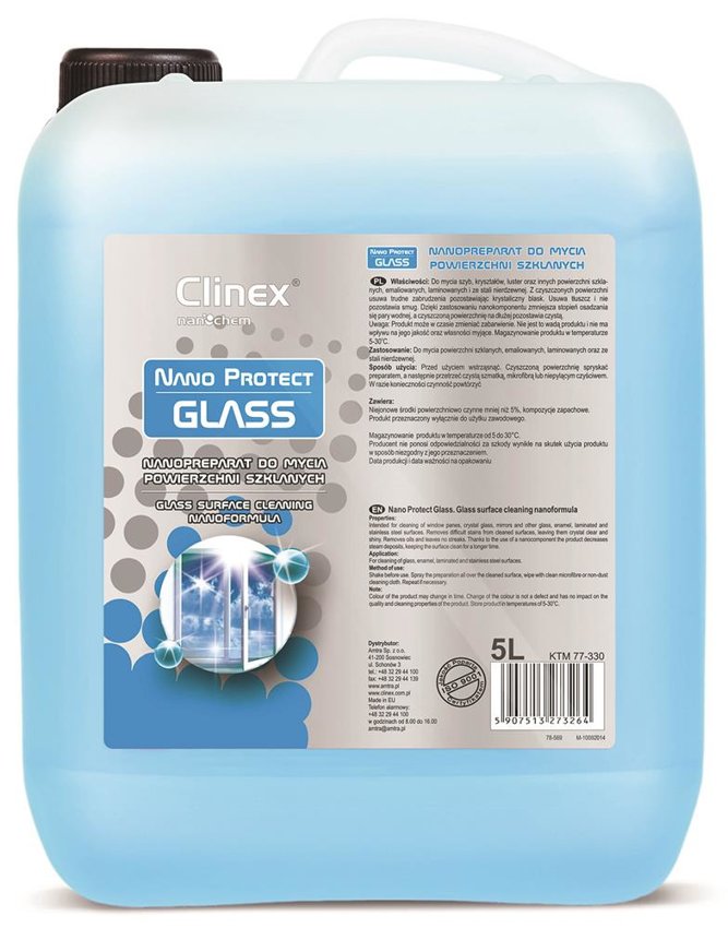 Preparat Do Mycia Szyb Clinex Nano Protect Glass 5L 70-330