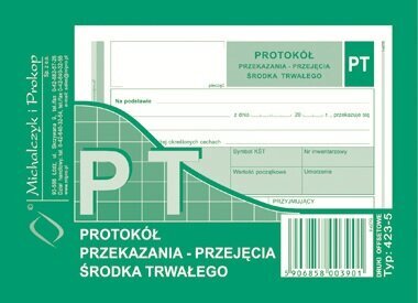 Protokół Przekazania-Przejęcia Środ. Trw. PT A6 Offset 423-5 /MiP