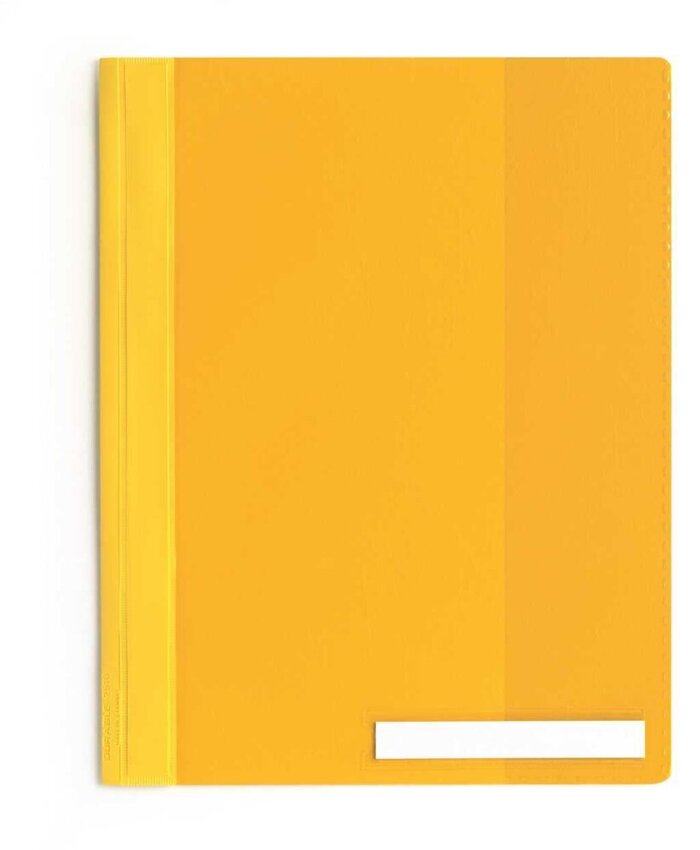 Skoroszyt A4+ PVC Opaque Przezroczysty 200 Kartek Żółty /Durable 251004