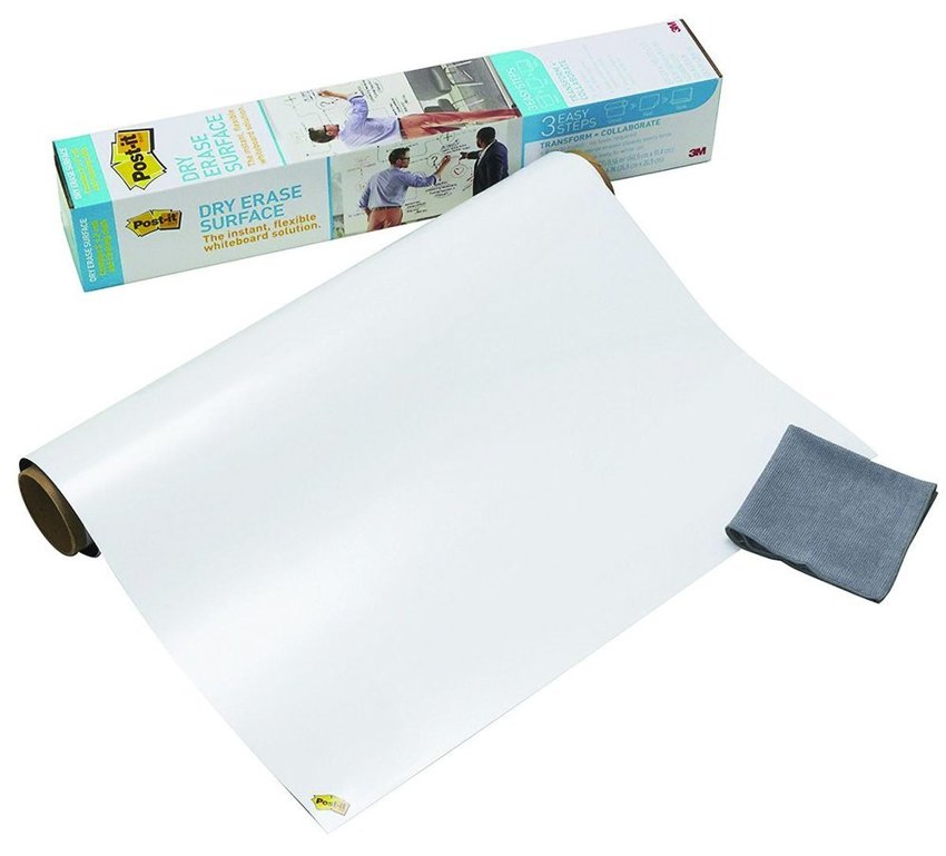 Suchościeralna Folia W Rolce Post-It Dry Erase (Def50X4-Eu) 1524X121Cm Biała