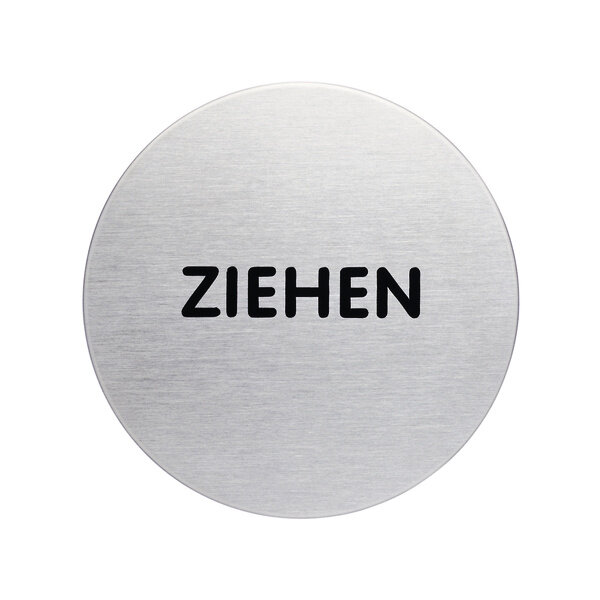 Tabliczka "Ziehen" 65mm Srebrny /Durable 490161