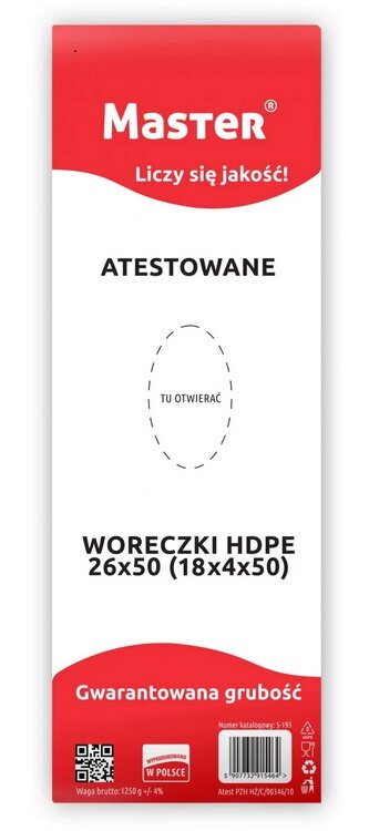 Woreczki Śniadaniowe 26x50 800 szt. /Master