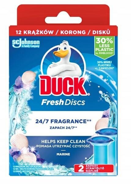 Żel Wc Duck 2x36ml Punktowy Marine Zapas