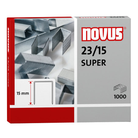 Zszywki Novus 23/15 Super 1000szt. 042-0044