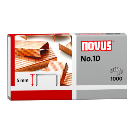 Zszywki Novus No.10 Miedziane 1000szt. 040-0207