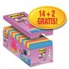 Bloczek Samoprzylepny Post-It Super Sticky Z-Notes (R330-Ss-Vp16) 76X76Mm 16X90 Kart. Mix Kolorów 2 Bloczki Gratis