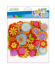 Naklejki z Pianki 48szt. Mix Kwiaty /Craft With Fun 463442