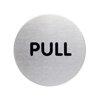 Tabliczka "Pull" 65mm Srebrna /Durable 490165