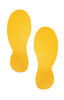 Znaczniki podłogowe stopy do magazynów i hal produkcyjnych żółte 5 par / Durable
